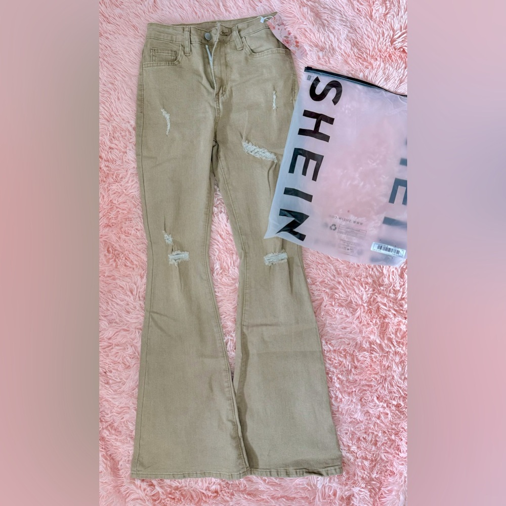Women’s Distressed Flare Pants